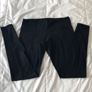 Black lululemon leggings with lace detail